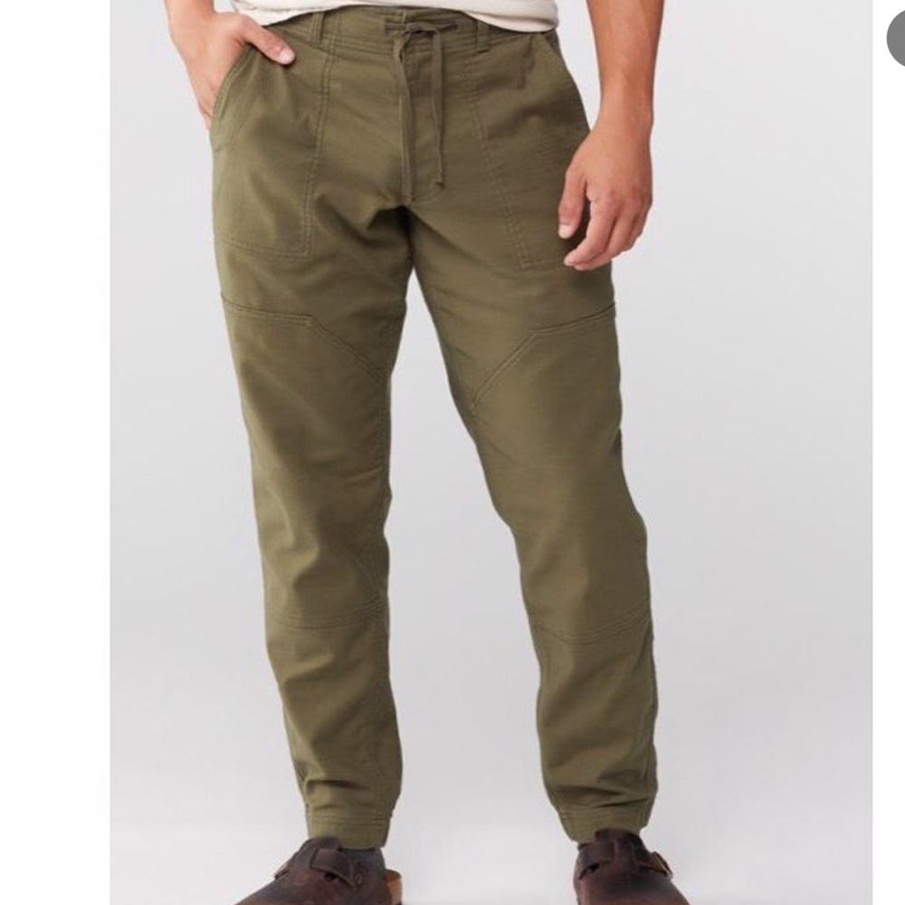 REI Men’s Green Trailsmith Jogger Utility Style Tie Waist Pants Size 34X32